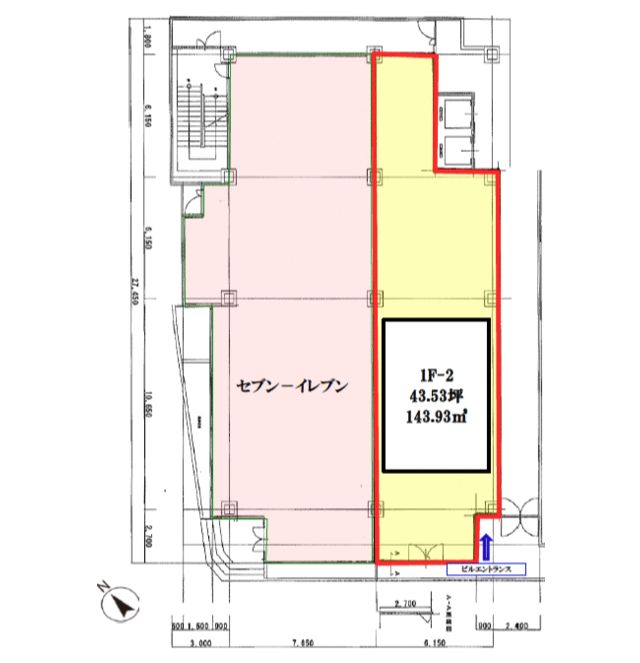 【横浜市中区・石川町駅徒歩5分】約143㎡の大型貸店舗／飲食・クリニック対応／元町・山下町エリア／間口5m超・視認性良好