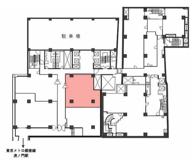 【港区・虎ノ門駅徒歩1分】飲食店可能なスケルトン渡しの大型貸店舗/男女別トイレ完備/ランチ・ディナー需要が期待できる貸店舗